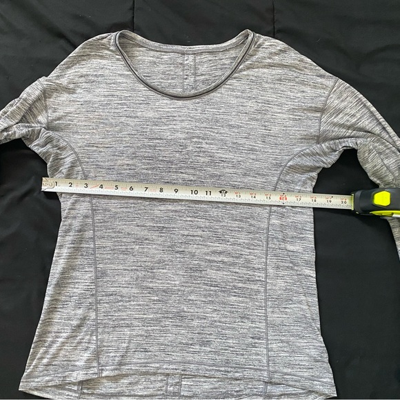 Lululemon Sweat Embrace Long Sleeve - Space Dye Camo Seal Grey Deep Coal - Picture 11 of 12